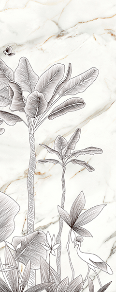 Панель настенная ART A-6.3.4/Oasis Snow глянец 120х300x0,4 см