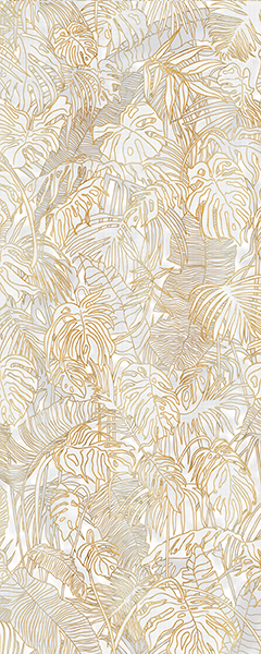 Панель настенная ART A-12.1.1/Foliage Ivory глянец 120х300x0,4 см