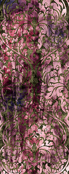 Панель настенная ART Ab-4.3.1/Damascus Garnet глянец 120х300x0,4 см