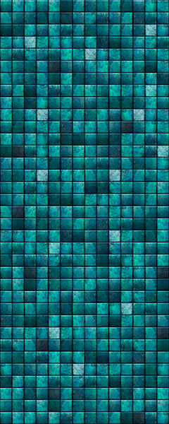 Панель настенная ART A-14.1.1/Mosaic Lagoon Breeze глянец 120х300x0,4 см