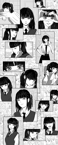 Панель настенная ART A-8.1.1/Manga Shiroi глянец 120х300x0,4 см