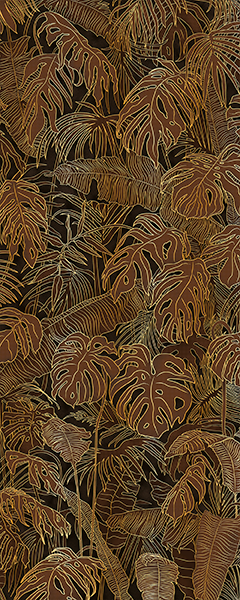 Панель настенная ART A-12.4.2/Foliage Fancy Brown глянец 120х300x0,4 см