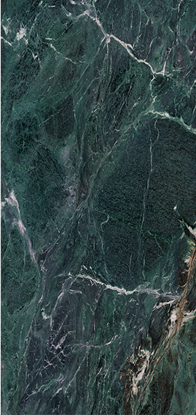 Гранит керамический полированный CR LUX.EUPHORIA GREEN Pul 120x280x0,6 см