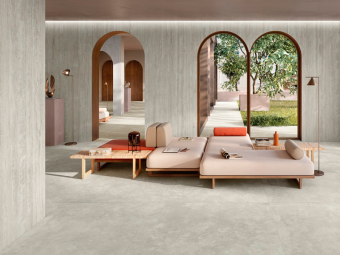 Гранит керамический ELYSIAN TRAVERTINO MISTY 11 SP SQ 120х278х0,6 см