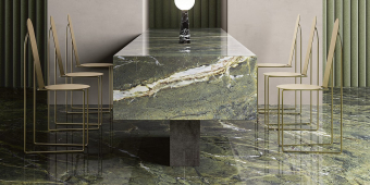 Гранит керамический MML8661530 MARMI MAXIMUM Verde Fantastico LUCIDATO 150х300х0,6 см