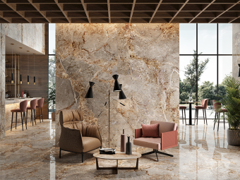 Гранит керамический 163012 BRECCIA ARGENTUM NAT RETT 120x280х0,6 см