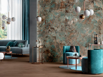 Гранит керамический COSMOPOLITAN AMAZZONITE CP 07 LUC SQ 120х120х0,9 см