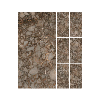 Гранит керамический 774721 NATURE MOOD MAGNUM Riverbed GLOSSY 120x280x0,6 см
