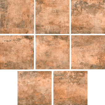 Гранит керамический RUSTY METAL Copper Luxglass 120x120 см