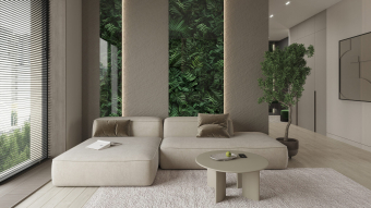 Панель настенная ART A-13.2.1/Botanical Garden Jungle Warm глянец 120х300x0,4 см