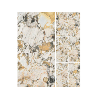 Гранит керамический 761741 ETOILE MAGNUM Symphonie GLOSSY 120х240x0,6 см