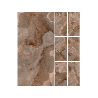 Гранит керамический 769924 REVES MAGNUM Choco GLOSSY 120х280x0,6 см