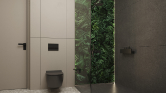 Панель настенная ART A-13.1.1/Botanical Garden Jungle глянец 120х300x0,4 см