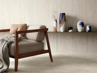 Гранит керамический ELYSIAN TRAVERTINO PEARLY 10 SP SQ 120х278х0,6 см