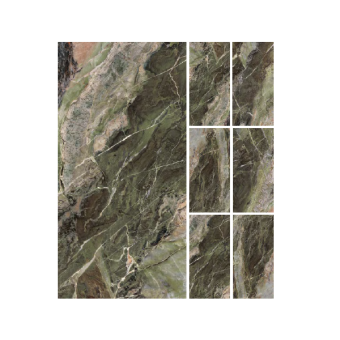 Гранит керамический 774700 HERITAGE MAGNUM Emerald GLOSSY 120x280x0,6 см