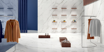 Гранит керамический MML5661530 MARMI MAXIMUM Calacatta Bellissimo LUCIDATO 150х300x0,6 см