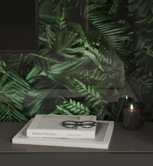 Панель настенная ART A-13.1.1/Botanical Garden Jungle глянец 120х300x0,4 см