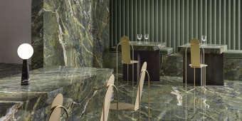Гранит керамический MML8661530 MARMI MAXIMUM Verde Fantastico LUCIDATO 150х300х0,6 см