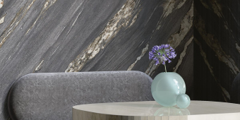 Гранит керамический MMH14761530 MARMI MAXIMUM Nero Damascato SATIN 150х300х0,6 см