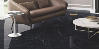 Гранит керамический MML5061530 MARMI MAXIMUM Dark Marquina LUCIDATO 150х300х0,6 см