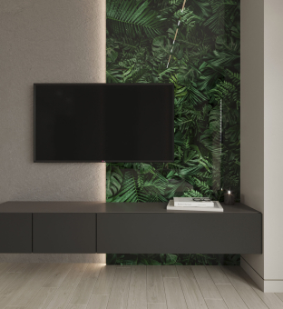 Панель настенная ART A-13.1.1/Botanical Garden Jungle глянец 120х300x0,4 см